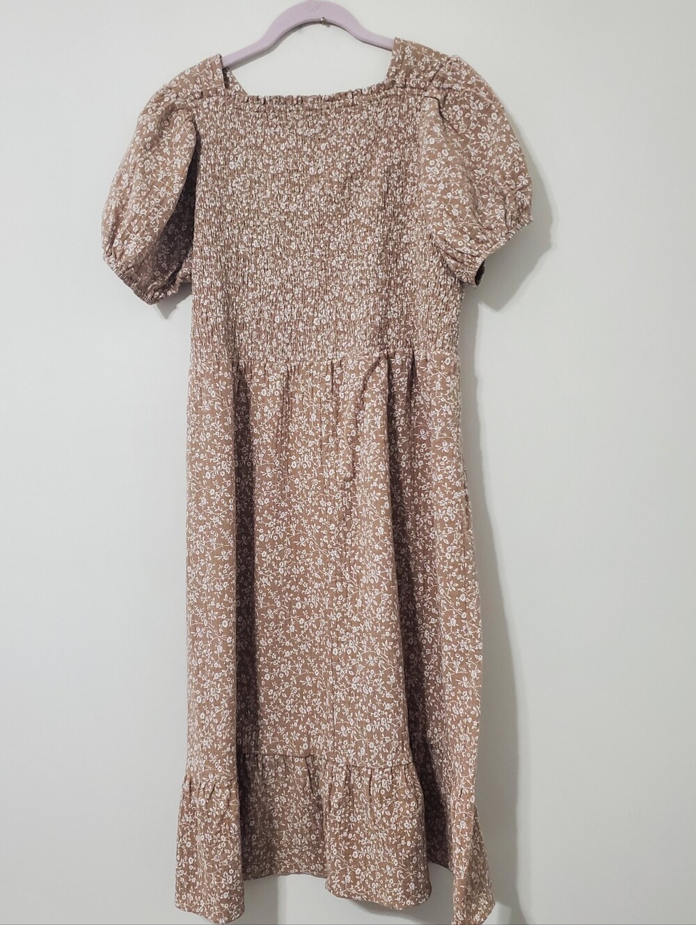 The Main Street Exchange Samantha Smocked Back Ditsy Floral Midi Dress XL - Picture 6 of 12
